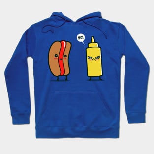 Funny Cute Kawaii Catsup And Mustard Funny Foodie Cartoon Hoodie